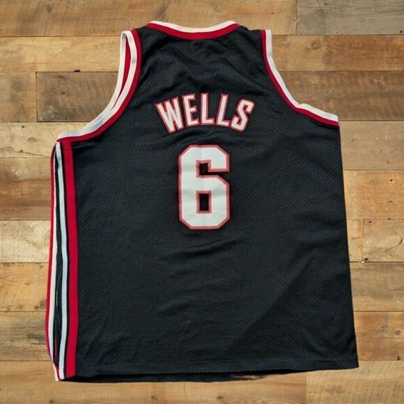 Nike Jersey Men’s XXL Portland Trail Blazers Bonzi Wells 6 Swingman Vintage - Picture 2 of 5